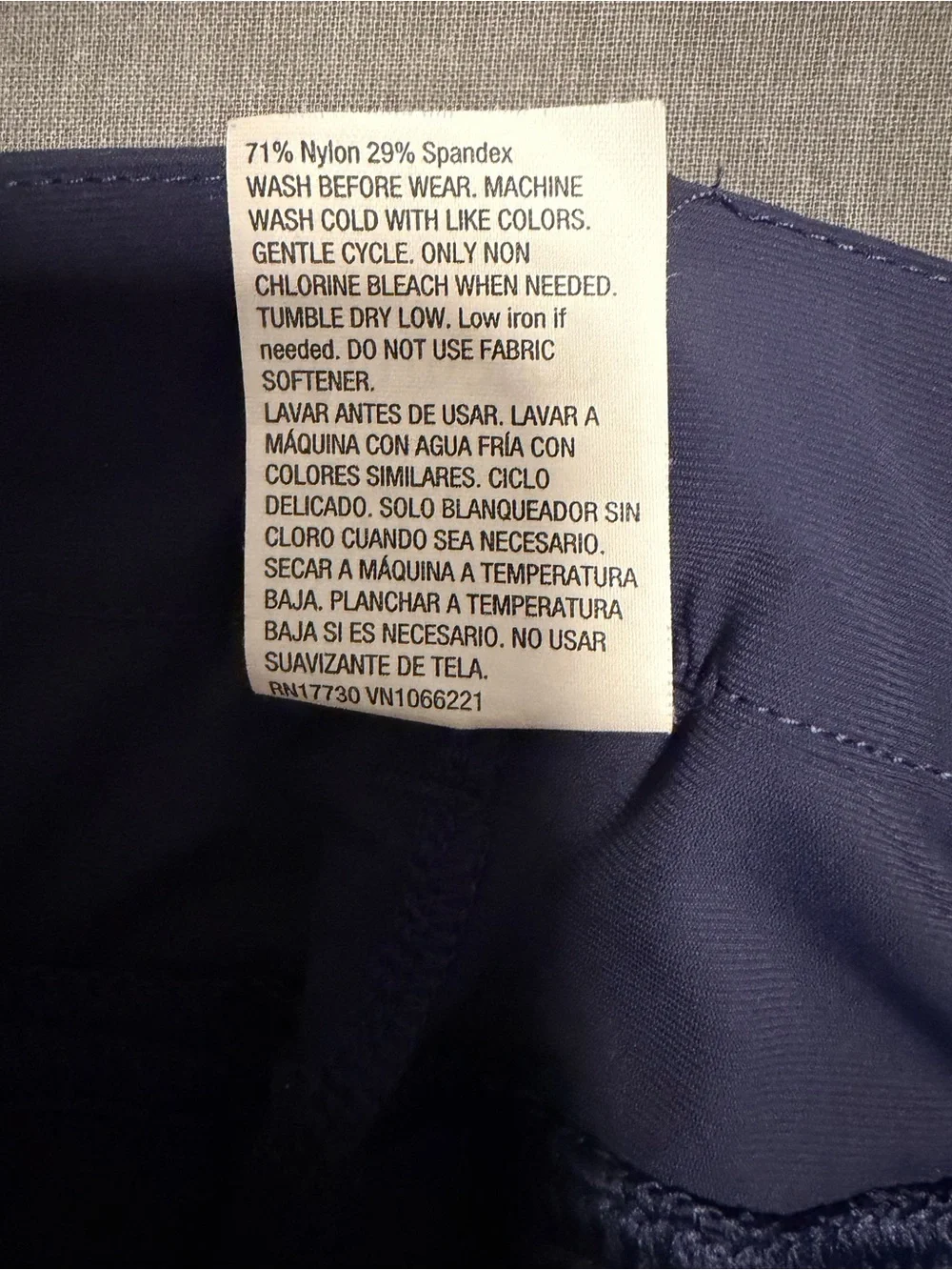 all in motion Navy Slim Performance Chinos